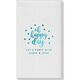 Confetti Dots Oh Happy Day Linen Like Guest Towels Image 3 of 3